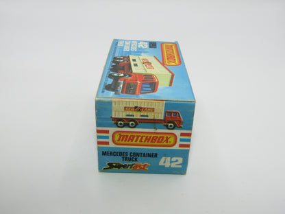 Matchbox Superfast 42C Mercedes Truck Green PURPLE Windows Yellow Roof