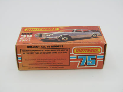 Matchbox Superfast 39B Rolls Royce Silver Shadow Red, Light Cream Interior