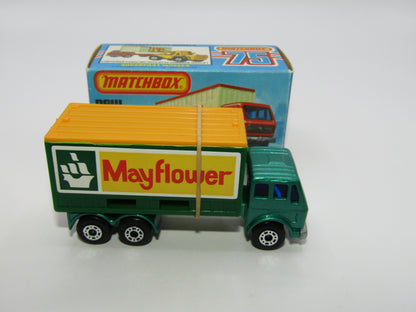 Matchbox Superfast 42C Mercedes Truck Green Blue Windows Orange Roof