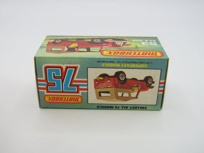 Matchbox Superfast 53C Jeep CJ-6 Yellow Brown Roof CHARCOAL Black Base