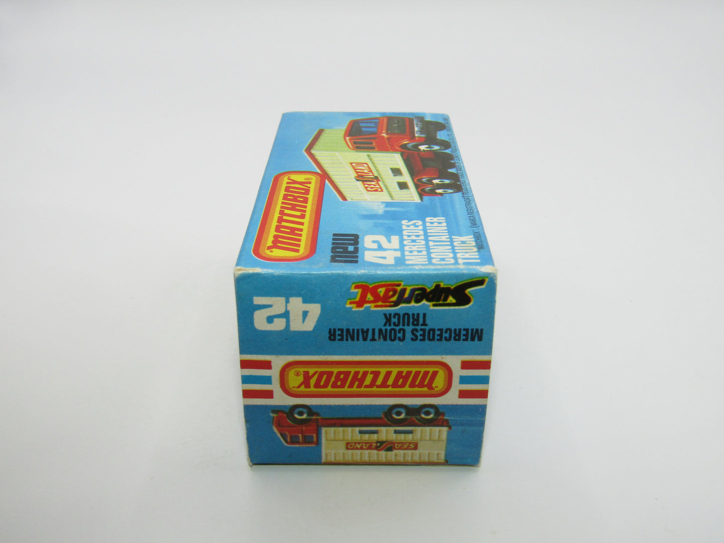 Matchbox Superfast 42C Mercedes Truck Green Blue Windows Orange Roof