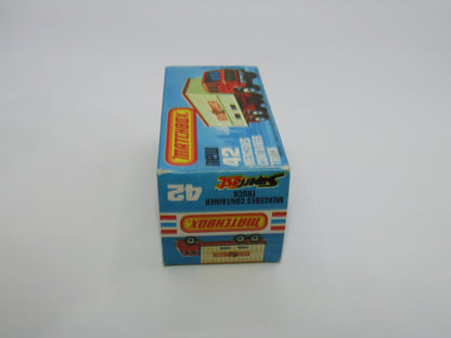 Matchbox Superfast 42C Mercedes Truck Green Blue Windows Orange Roof