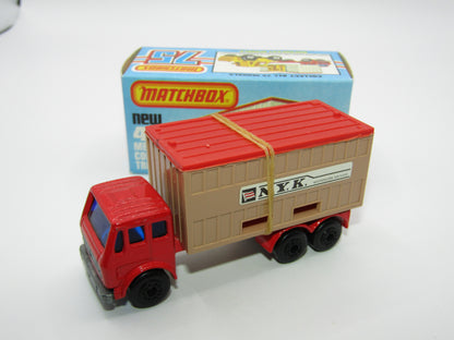 Matchbox Superfast 42C Mercedes Container Truck TAN NYK BLACK HUBS