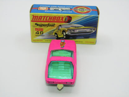 Matchbox Superfast 40A Vauxhall Guildsman Pink SILVER BASE Blue Star