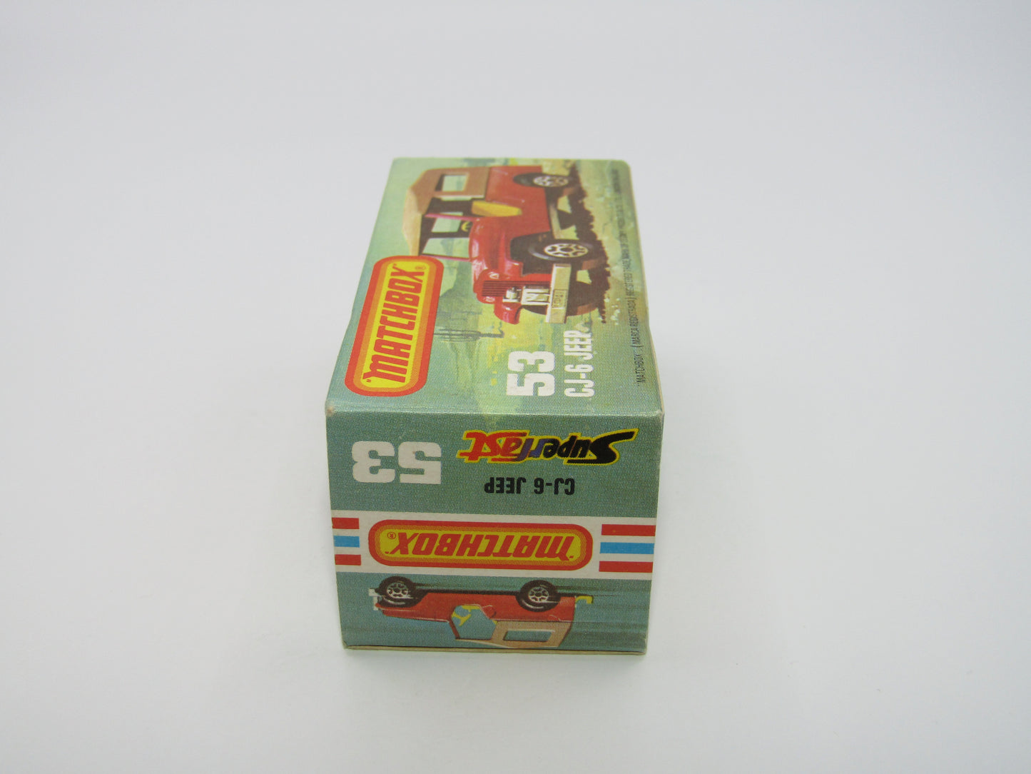 Matchbox Superfast 53C Jeep CJ-6 Met Green Yellow Interior SILVER Base