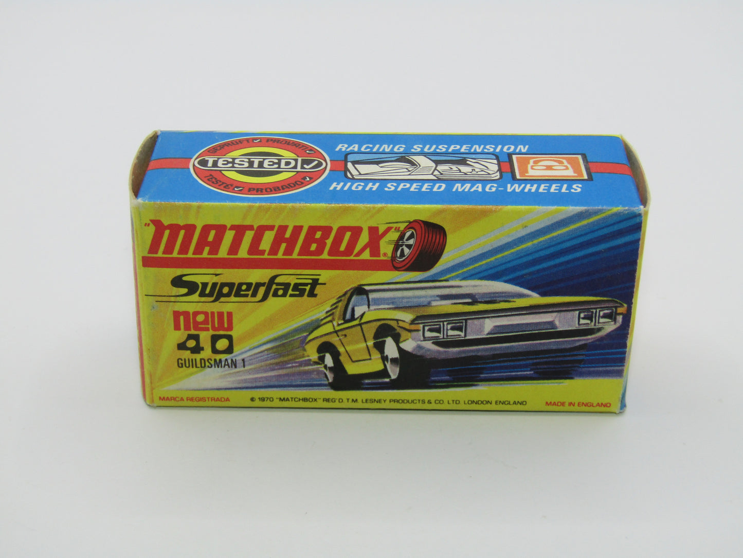 Matchbox Superfast 40A Vauxhall Guildsman Pink SILVER BASE Blue Star