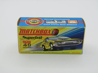 Matchbox Superfast 40A Vauxhall Guildsman Pink SILVER BASE Blue Star