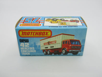 Matchbox Superfast 42C Mercedes Container Truck TAN NYK BLACK HUBS