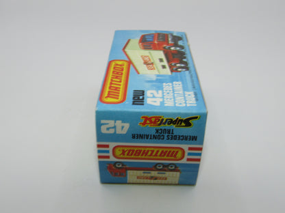 Matchbox Superfast 42C Mercedes Container Truck TAN NYK BLACK HUBS