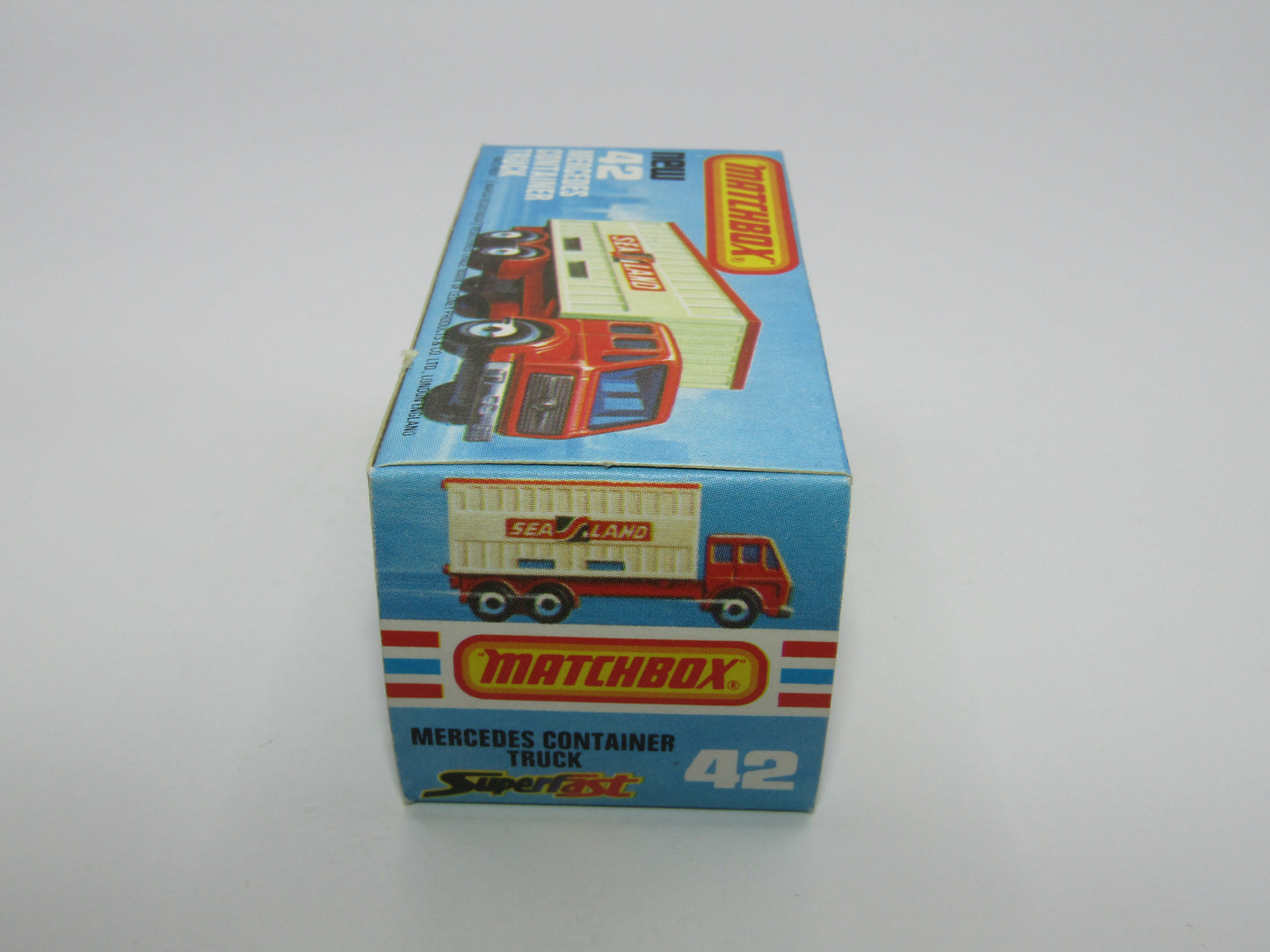 Matchbox Superfast 42C Mercedes Container Truck TAN NYK BLACK HUBS