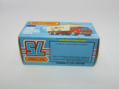 Matchbox Superfast 42C Mercedes Container Truck TAN NYK BLACK HUBS