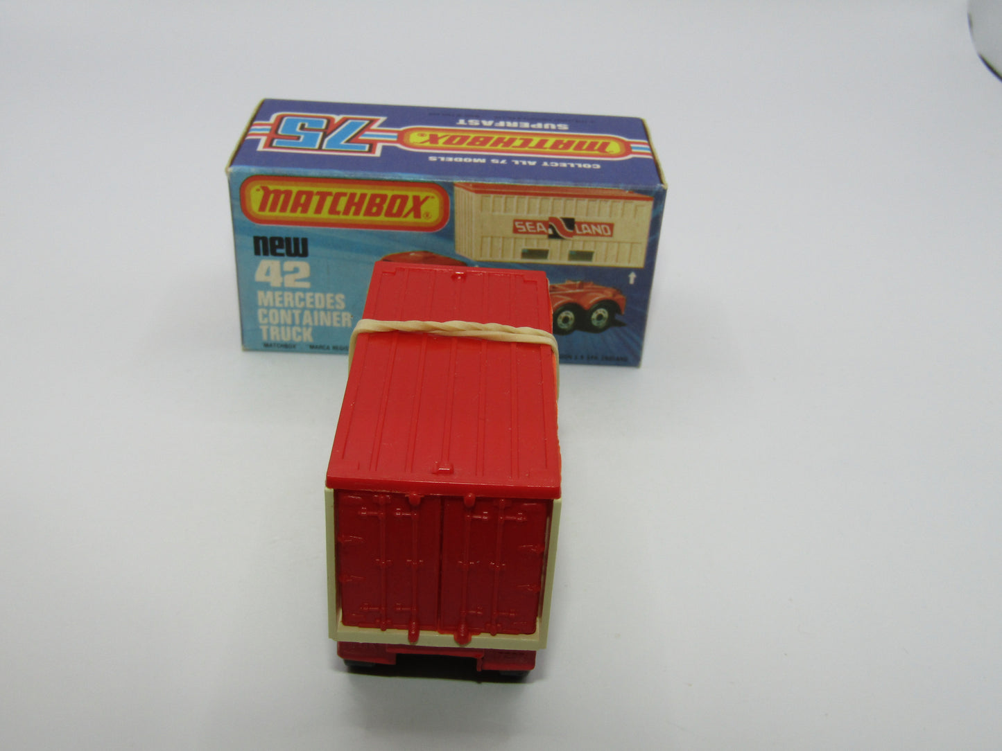 Matchbox Superfast 42C Mercedes Container Truck DIFFERENT Sealand Labels
