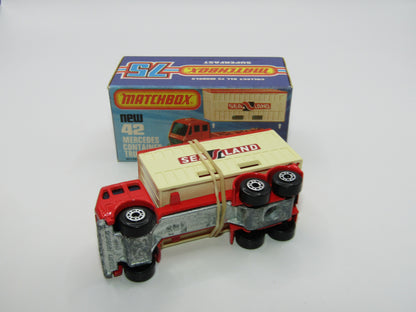 Matchbox Superfast 42C Mercedes Container Truck DIFFERENT Sealand Labels