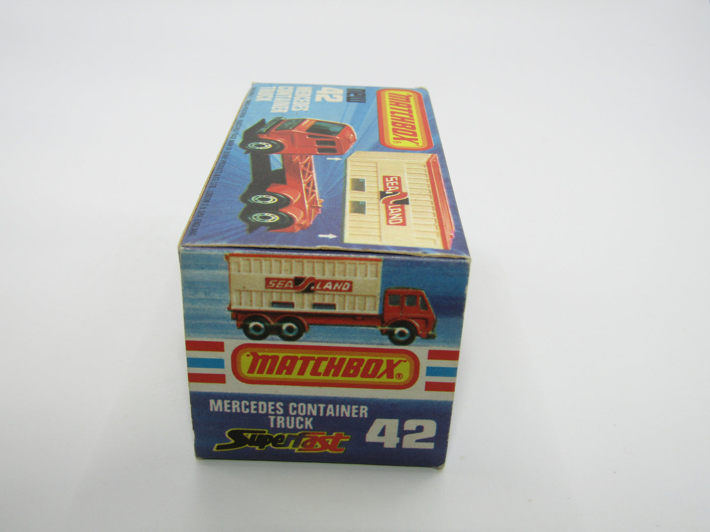 Matchbox Superfast 42C Mercedes Container Truck DIFFERENT Sealand Labels