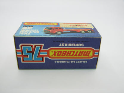 Matchbox Superfast 42C Mercedes Container Truck DIFFERENT Sealand Labels