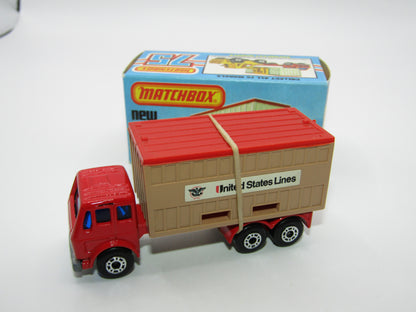 Matchbox Superfast no 42C Mercedes Container Truck TAN United States Lines