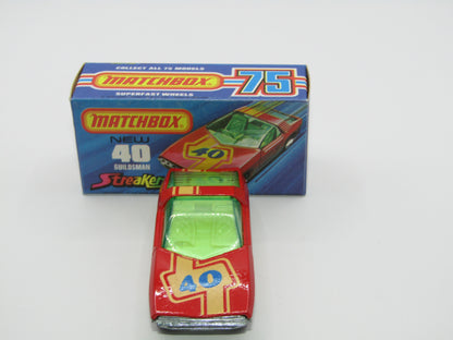 Matchbox Superfast 40A Vauxhall Guildsman Red 40 Tampo GREEN Windows