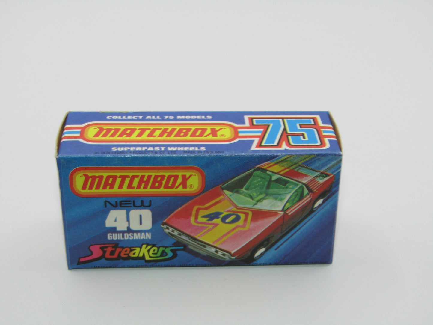 Matchbox Superfast 40A Vauxhall Guildsman Red 40 Tampo GREEN Windows