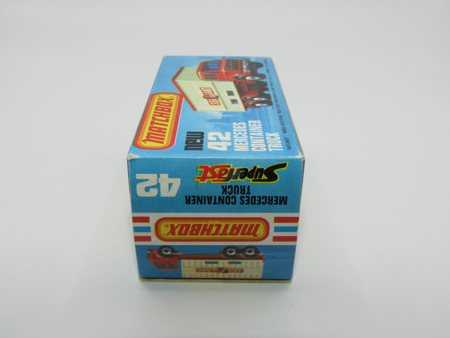 Matchbox Superfast no 42C Mercedes Container Truck TAN United States Lines