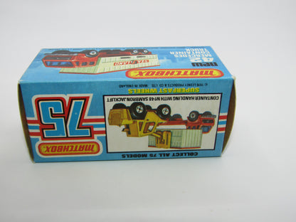 Matchbox Superfast no 42C Mercedes Container Truck TAN United States Lines