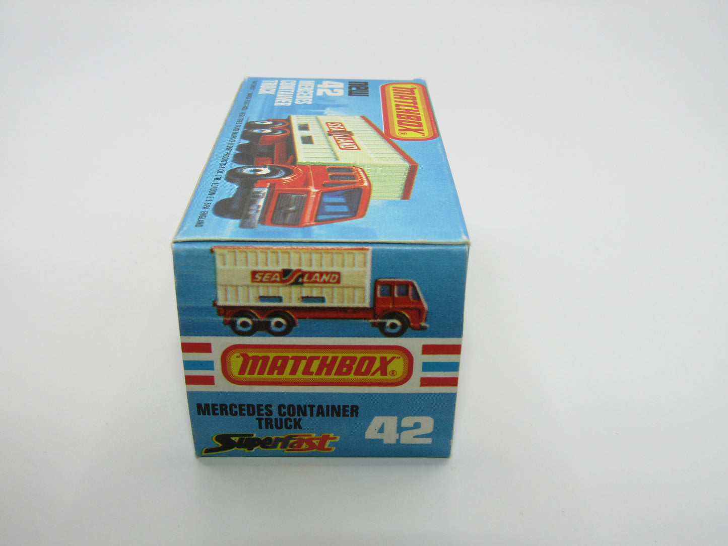 Matchbox Superfast no 42C Mercedes Container Truck TAN United States Lines