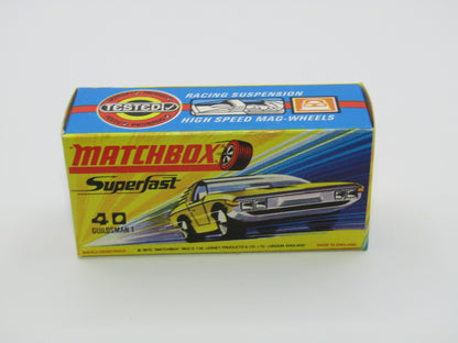Matchbox Superfast 40A Vauxhall Guildsman LIGHT Pink Black Star Black Background