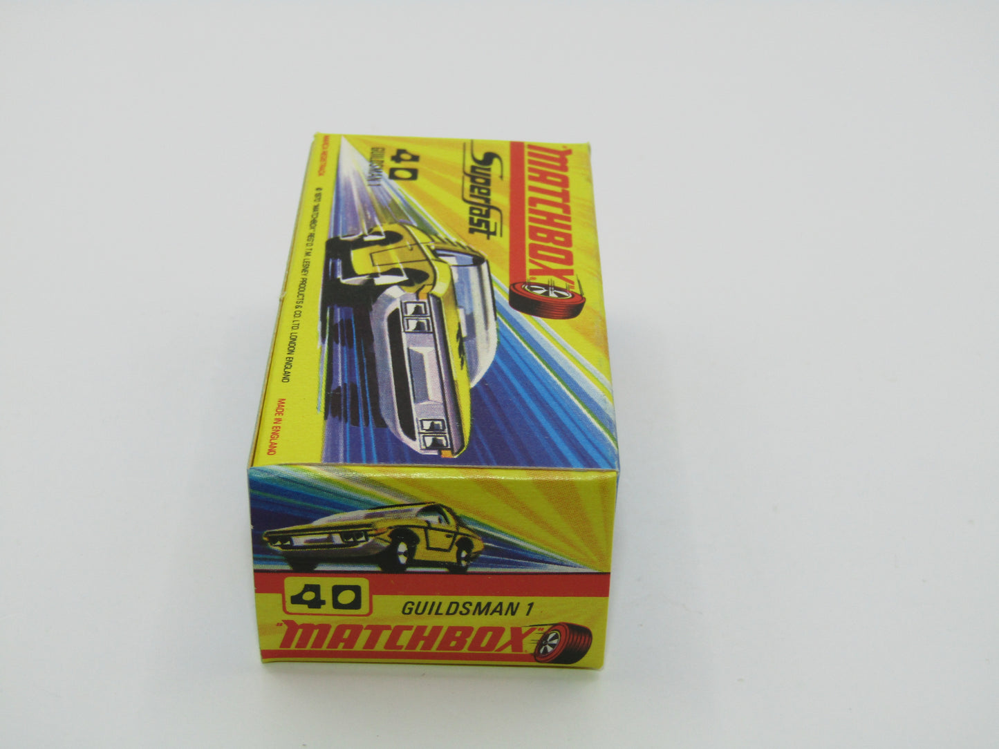 Matchbox Superfast 40A Vauxhall Guildsman LIGHT Pink Black Star Black Background