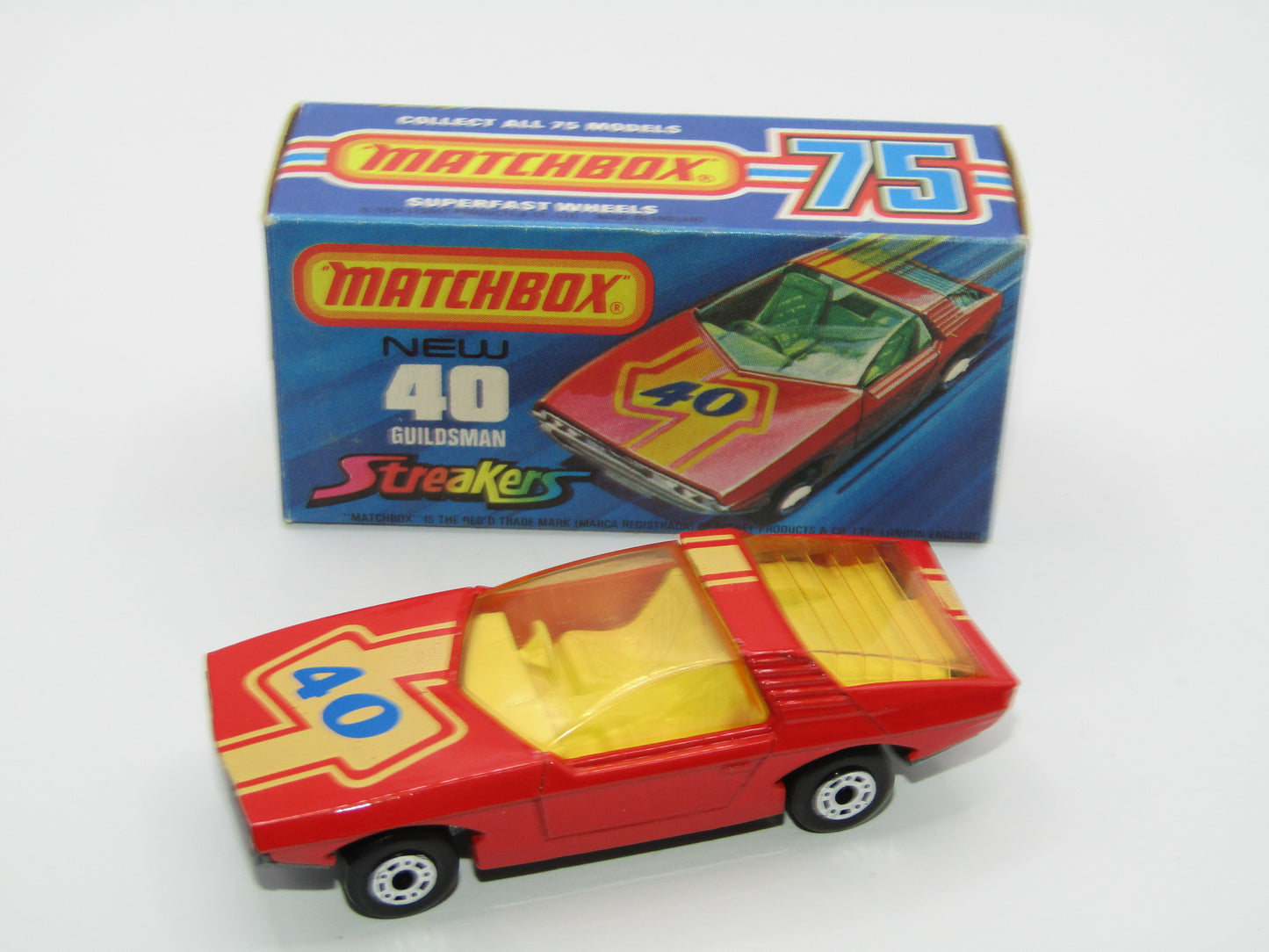 Matchbox Superfast 40A Vauxhall Guildsman DOT DASH Wheels Unpainted Base