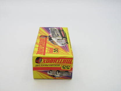 Matchbox Superfast 55B Mercury Commuter Police Car SILVER Base