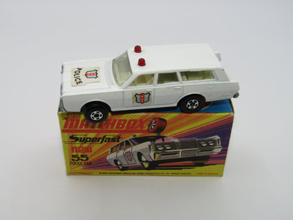 Matchbox Superfast 55B Mercury Commuter Police Car EARLY Issue Labels