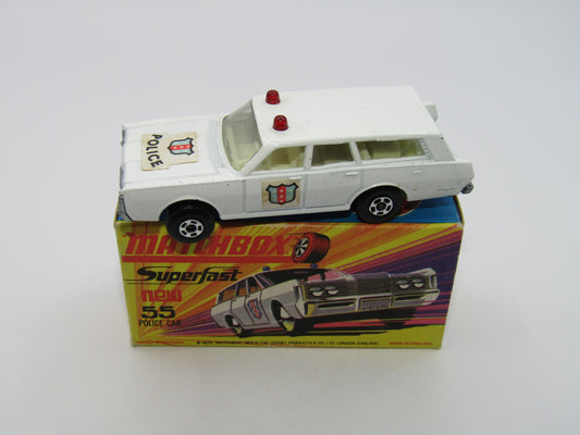 Matchbox Superfast 55B Mercury Commuter Police Car EARLY Issue Labels