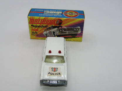 Matchbox Superfast 55B Mercury Commuter Police Car EARLY Issue Labels