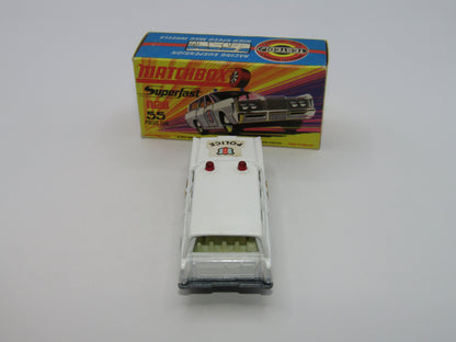 Matchbox Superfast 55B Mercury Commuter Police Car EARLY Issue Labels