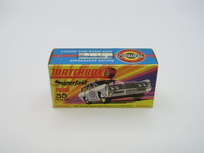 Matchbox Superfast 55B Mercury Commuter Police Car EARLY Issue Labels