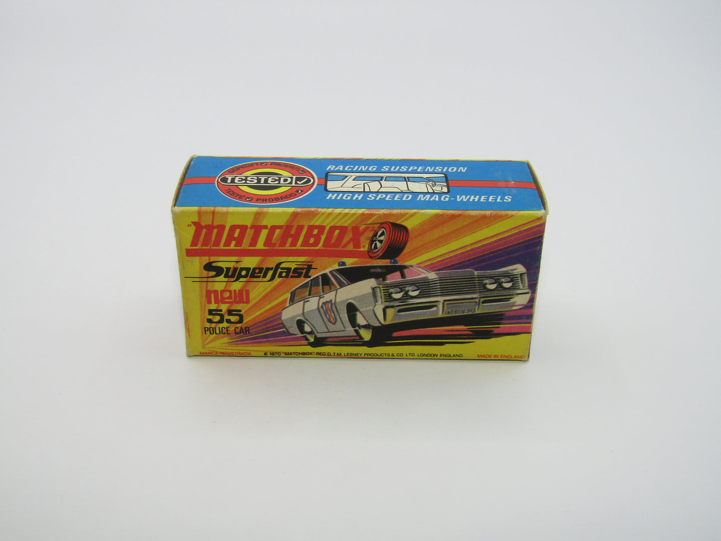 Matchbox Superfast 55B Mercury Commuter Police Car EARLY Issue Labels