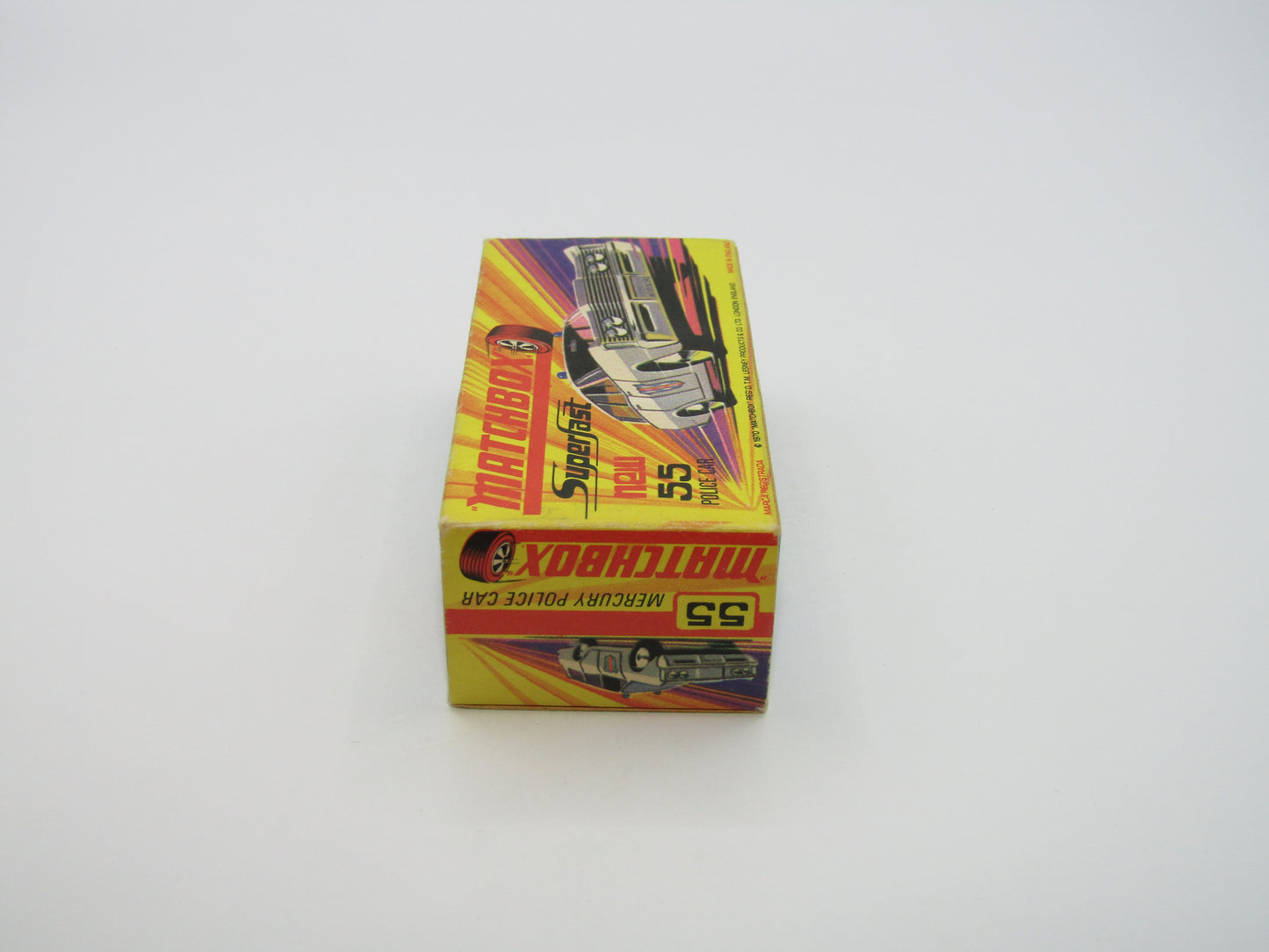 Matchbox Superfast 55B Mercury Commuter Police Car EARLY Issue Labels