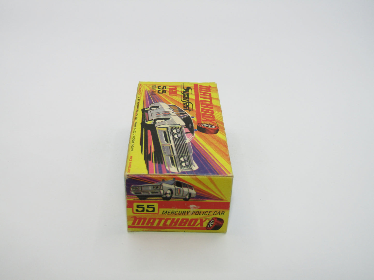 Matchbox Superfast 55B Mercury Commuter Police Car EARLY Issue Labels