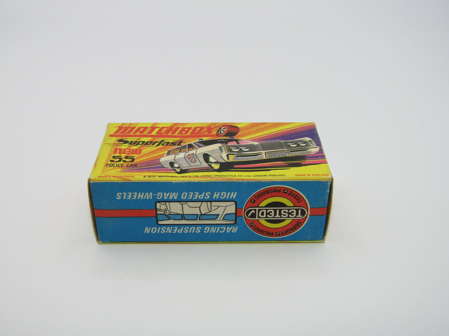 Matchbox Superfast 55B Mercury Commuter Police Car EARLY Issue Labels