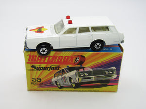 Matchbox Superfast 55B Mercury Commuter Police Car 5 SPOKE SMALL SLOT Wheels