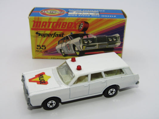 Matchbox Superfast 55B Mercury Commuter Police Car 5 SPOKE SMALL SLOT Wheels