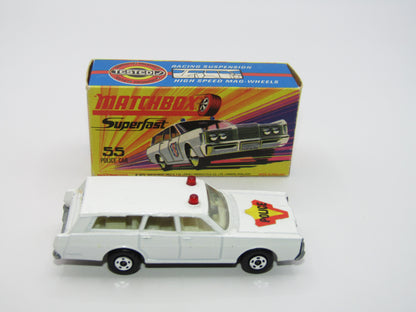 Matchbox Superfast 55B Mercury Commuter Police Car 5 SPOKE SMALL SLOT Wheels