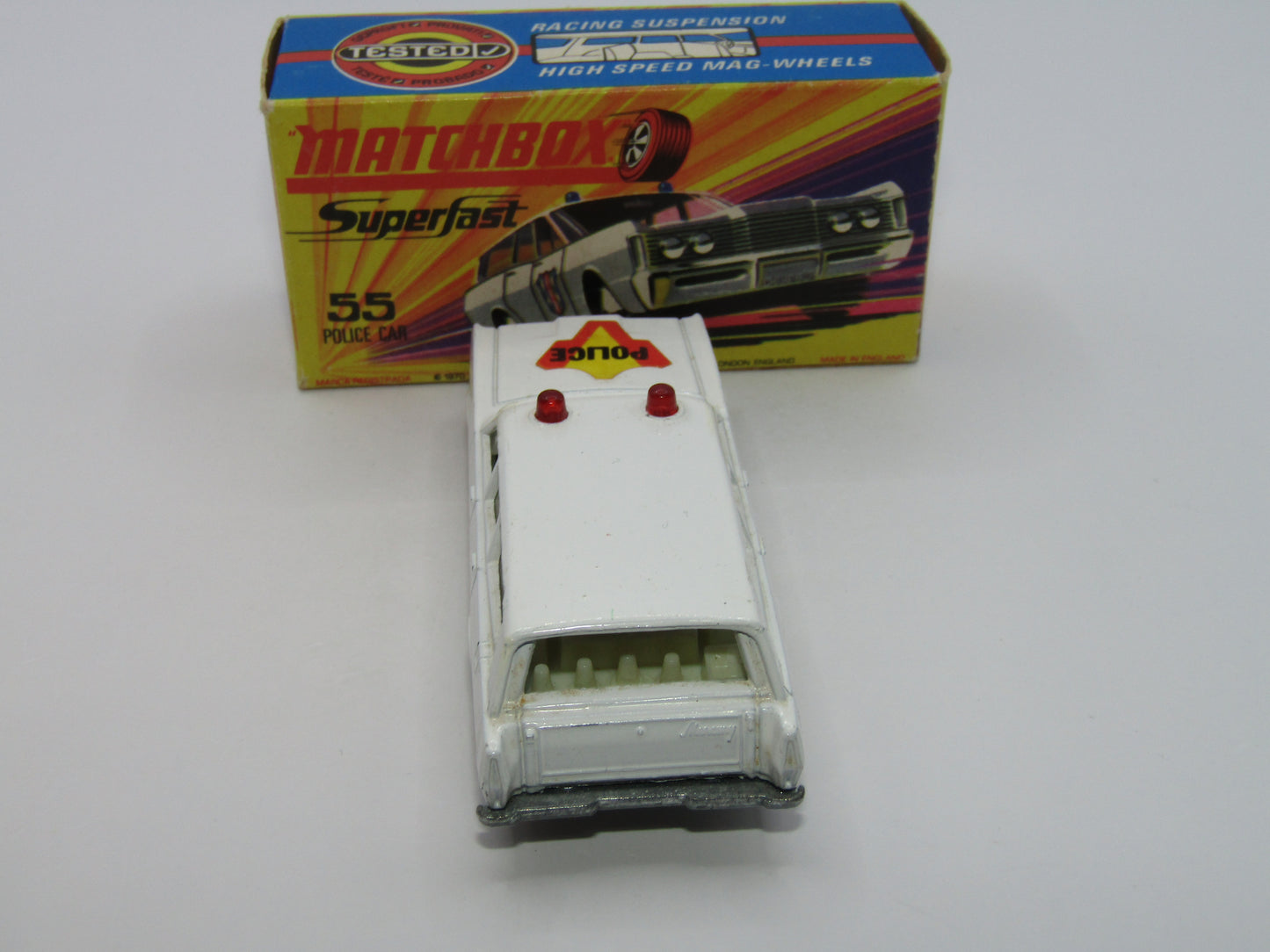 Matchbox Superfast 55B Mercury Commuter Police Car 5 SPOKE SMALL SLOT Wheels