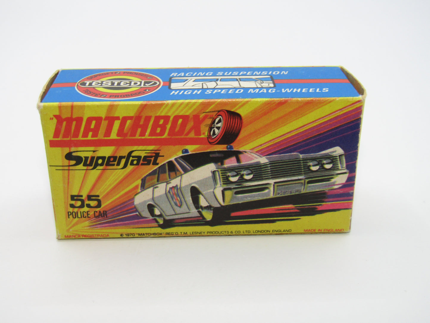 Matchbox Superfast 55B Mercury Commuter Police Car 5 SPOKE SMALL SLOT Wheels