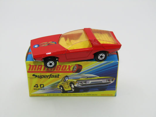 Matchbox Superfast 40A Vauxhall Guildsman DOT DASH Wheels BLUE FLAMES Label
