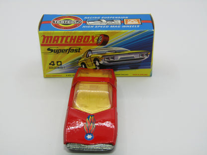 Matchbox Superfast 40A Vauxhall Guildsman DOT DASH Wheels BLUE FLAMES Label