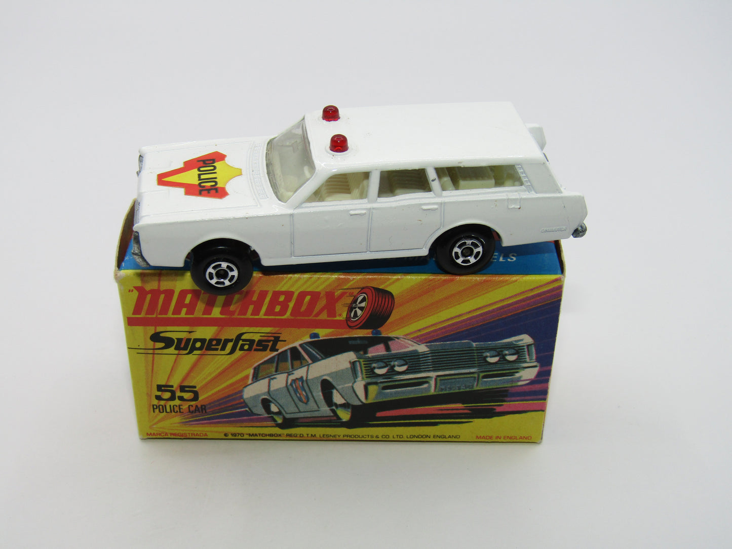 Matchbox Superfast 55B Mercury Commuter Police Car Bonnet Labels Only