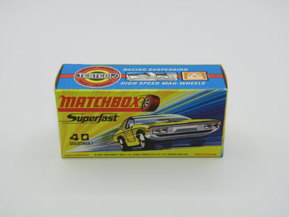 Matchbox Superfast 40A Vauxhall Guildsman DOT DASH Wheels BLUE FLAMES Label
