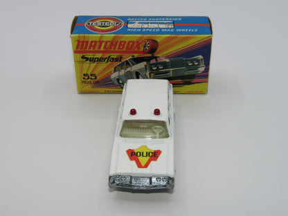 Matchbox Superfast 55B Mercury Commuter Police Car Bonnet Labels Only