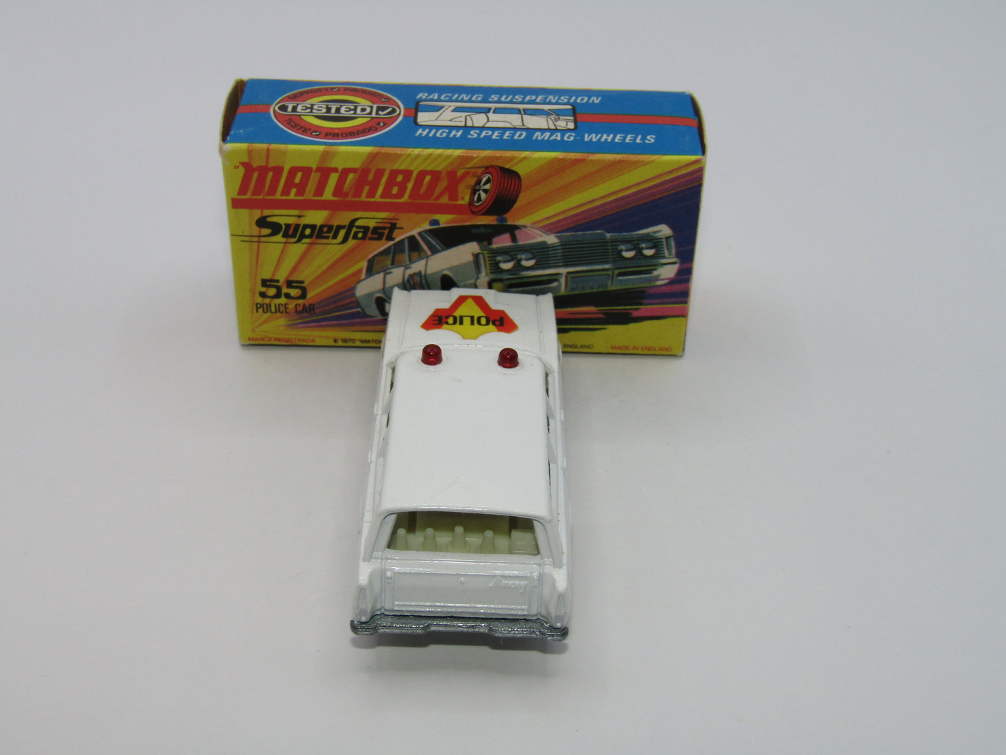 Matchbox Superfast 55B Mercury Commuter Police Car Bonnet Labels Only