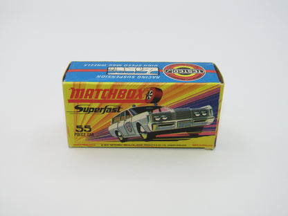 Matchbox Superfast 55B Mercury Commuter Police Car Bonnet Labels Only